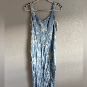 Reformation linen floral dress